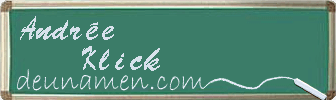 Andrée Klick Visitenkarte